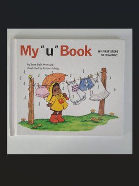5/$15 Kids Book Moncure My u Book Preschool Early Reading HC Phonics Alphabet
